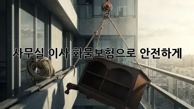사무실 이사, 화물보험으로 안전하게!